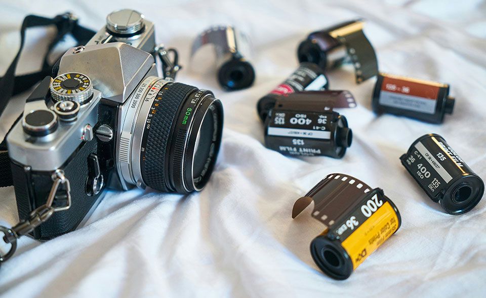 Traditional 35mm film processing at Irish photo lab